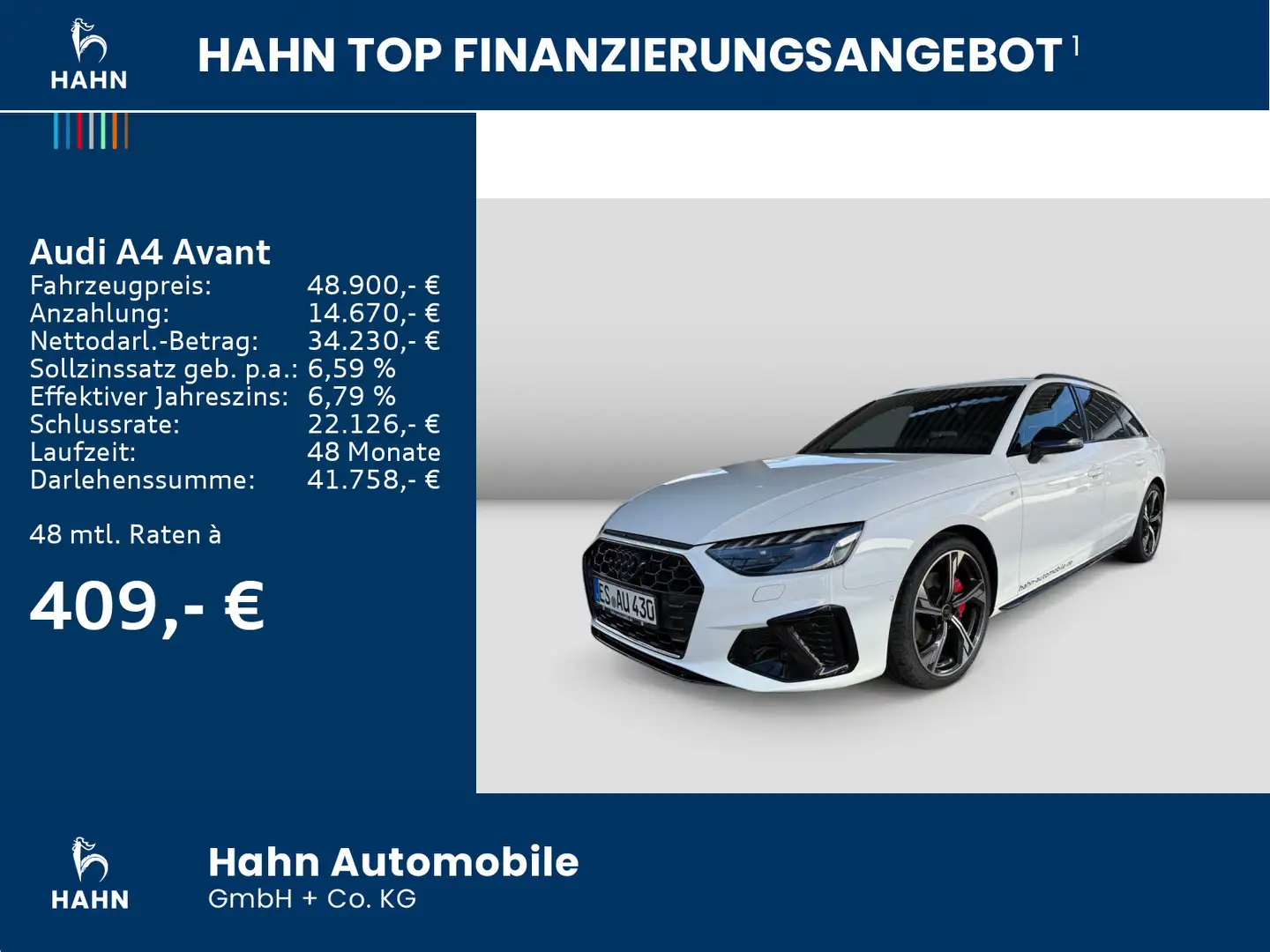 Audi A4 S line 40 TDI 150(204) kW(PS) Blanc - 2
