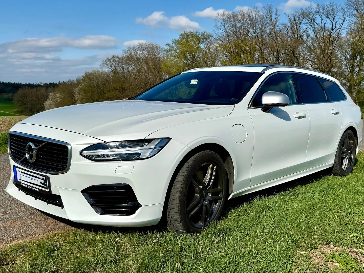 Volvo V90 V90 T8 AWD R, Leder, AbstandTemp, HUD, Pano, Sound Blanco - 1