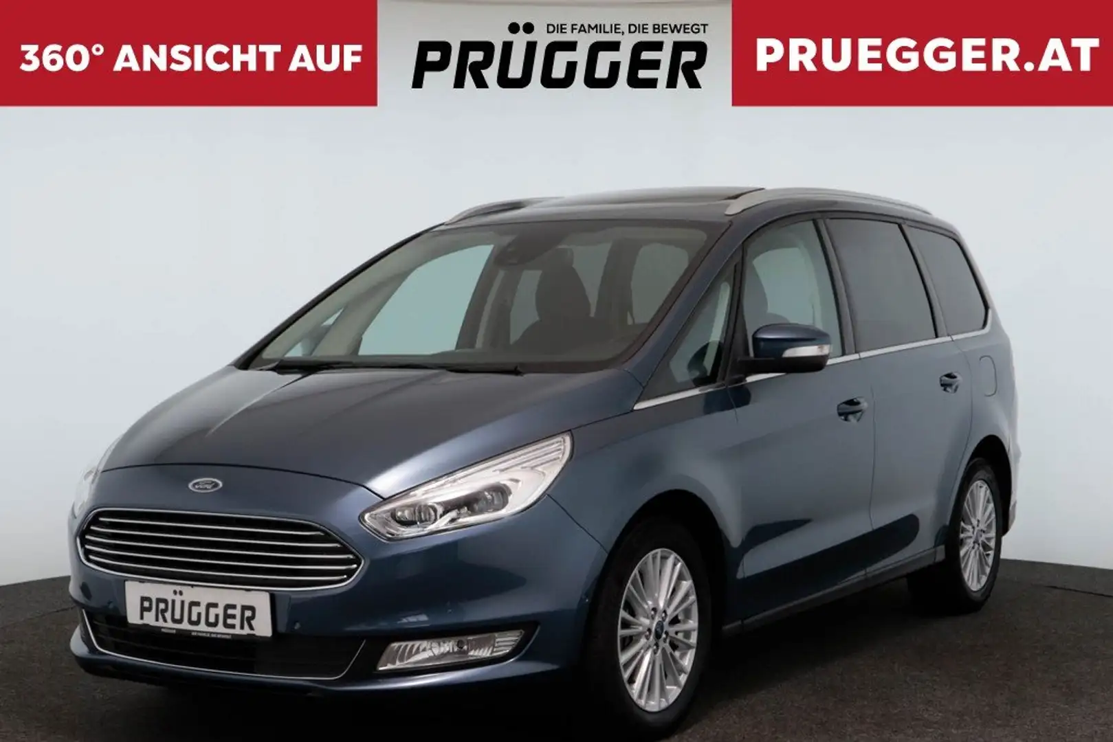 Ford Galaxy 2,0 EcoBlue Titanium Autom 7-SITZE NAVI LED Bleu - 1