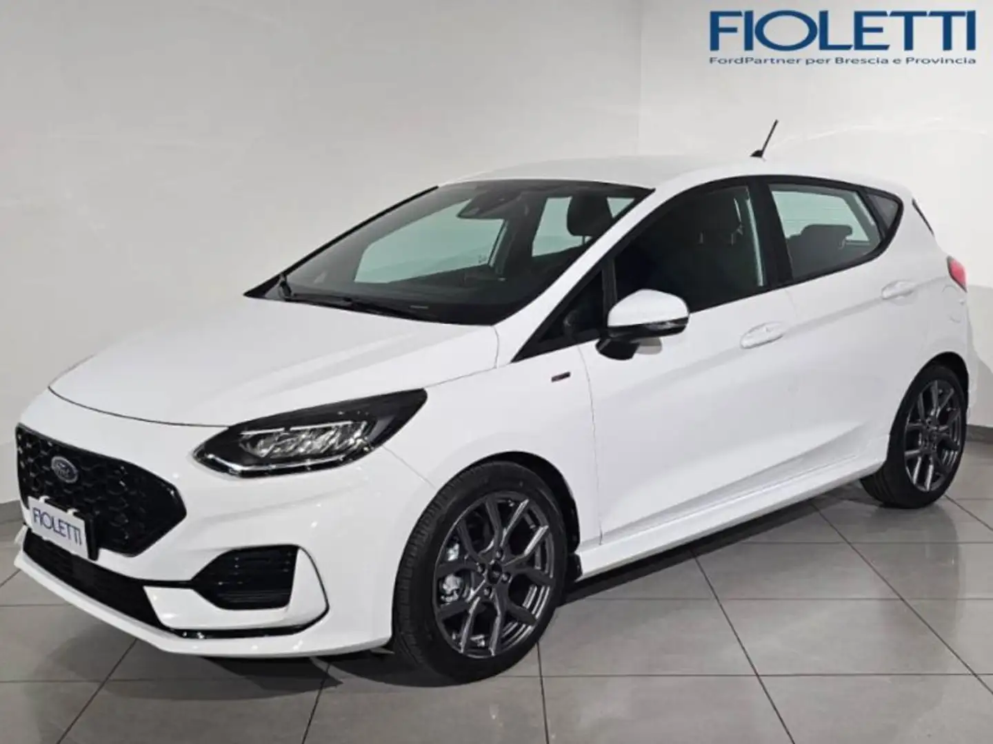 Ford Fiesta 7ª SERIE 1.0 ECOBOOST HYBRID 125 CV 5 PORTE ST-LI Blanc - 1