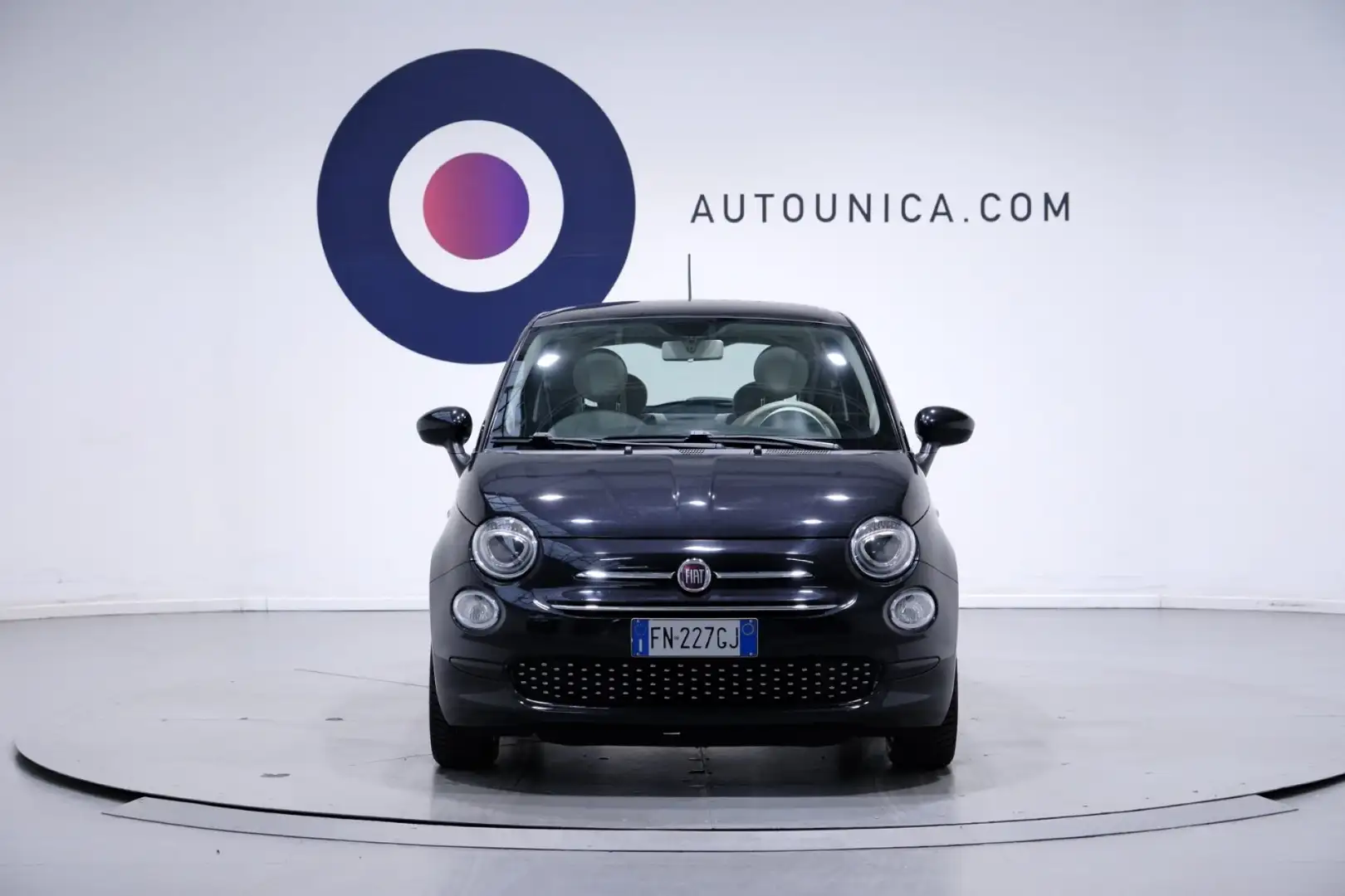 Fiat 500 1.2 LOUNGE NEOPATENTATI TETTO PANORAMA Nero - 2