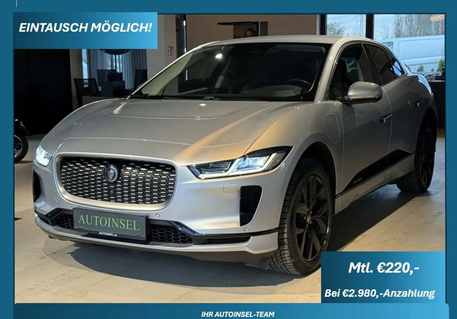 Jaguar I-Pace HSE 90 kWh Memory 360° Head-Up Meridian ACC Grau - 1