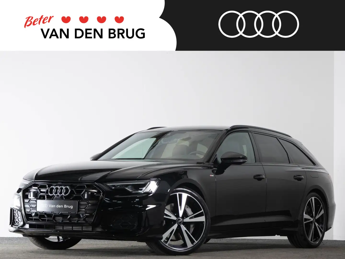 Audi A6 Avant S-Line 50 TFSI e 299 PK QUATTR Competition | Zwart - 1