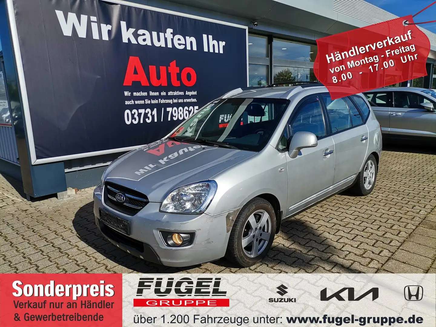 Kia Carens 2.0 7-Sitzer|AHZV|Klimaaut. Silber - 1