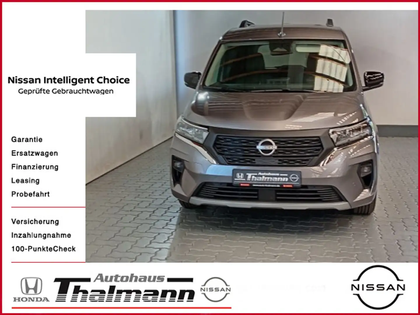 Nissan Townstar Kombi L1 1.3 DIG-T AT N-Connecta Navi, Gris - 1