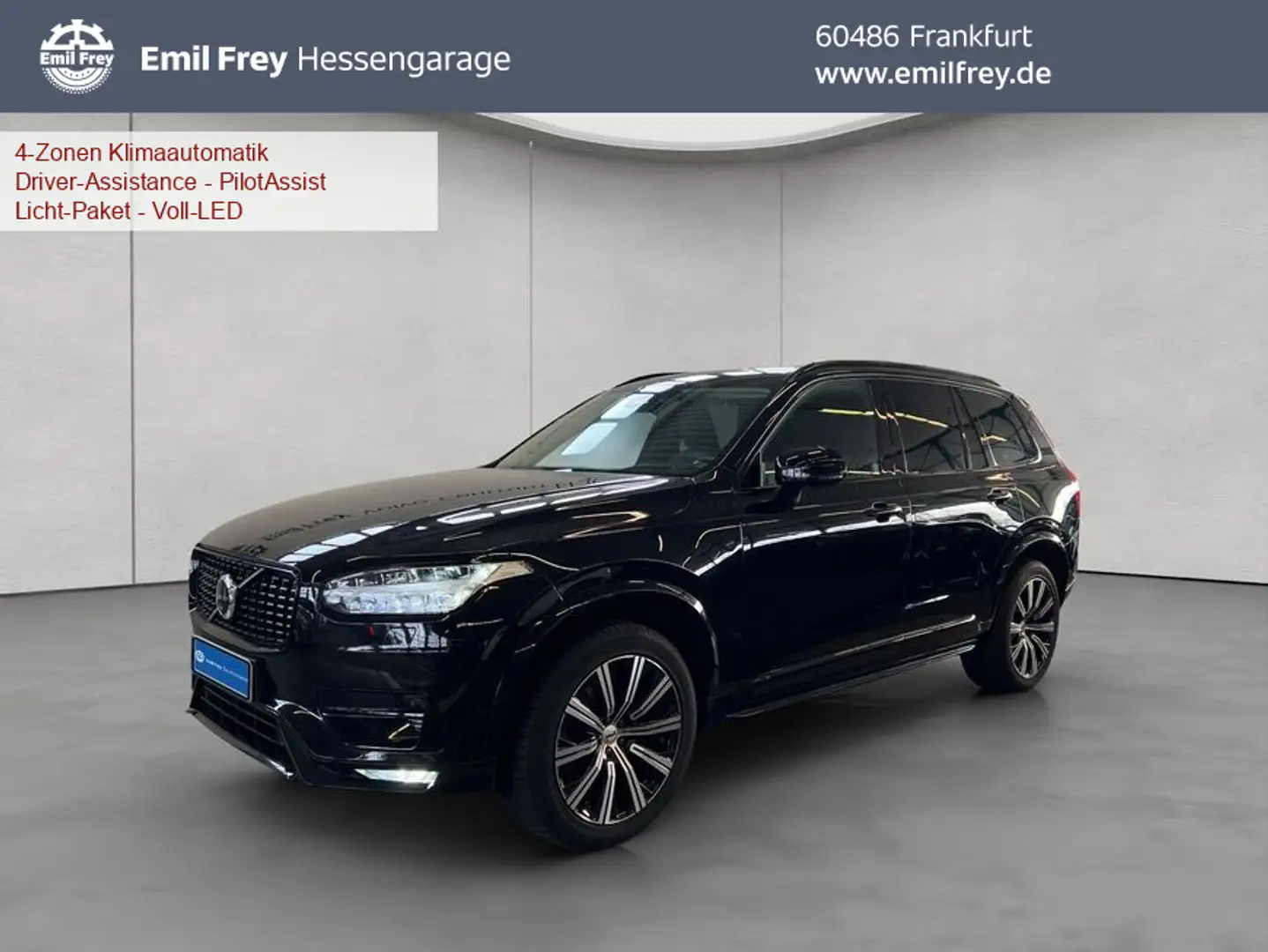 Volvo XC90 XC90 B5 AWD 7S Ultimate-Dark Aut Glasd 360° BLIS Schwarz - 1