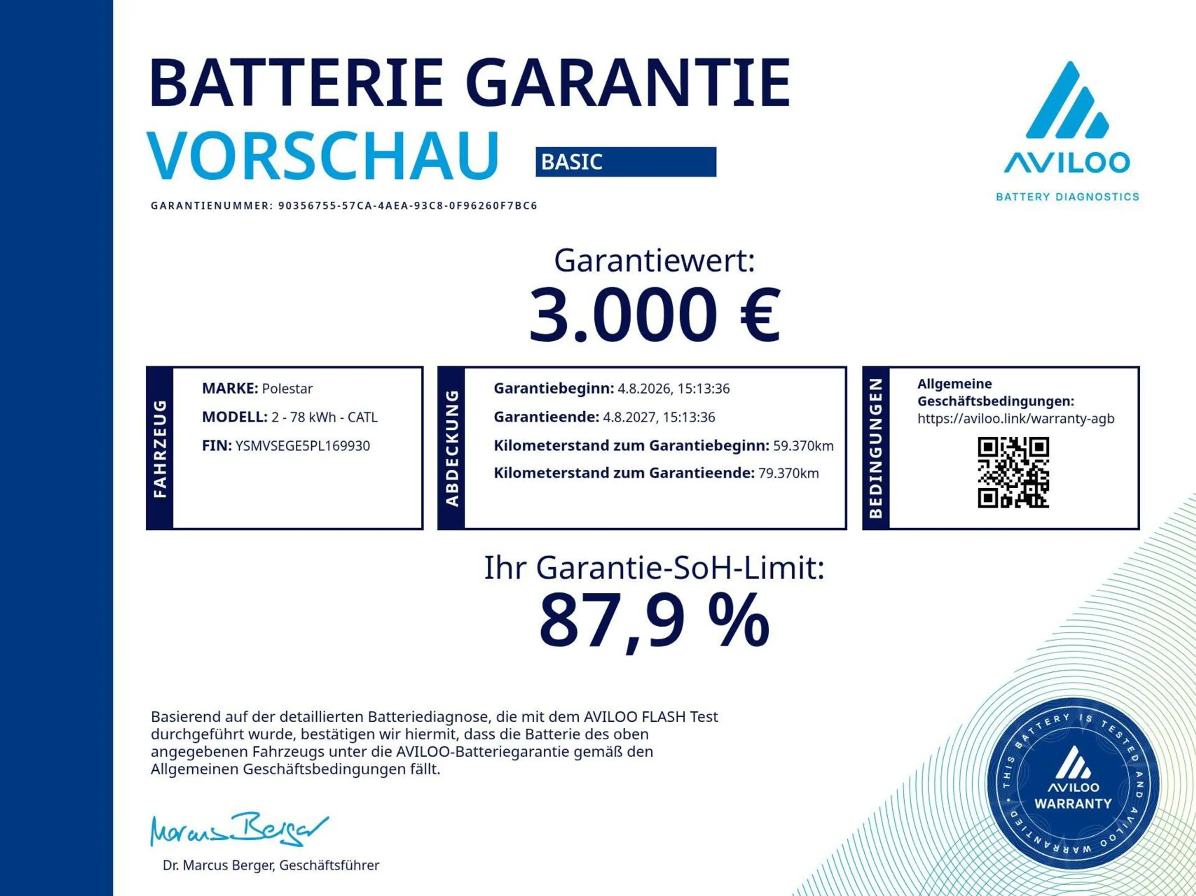 Polestar 2 Long Range Single Motor 78 kWh // 96% SoH | Pilot — photo 3