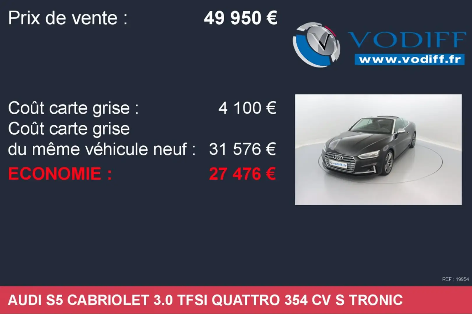 Audi S5 CABRIOLET 3.0 TFSI QUATTRO 354 CV S tronic Noir - 2