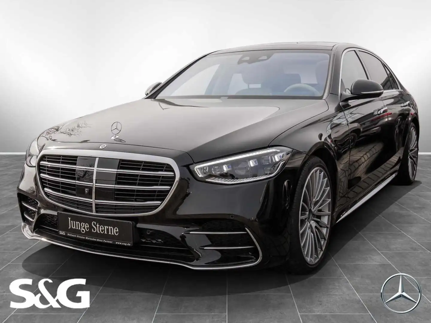 Mercedes-Benz S 400 d 4M Limousine lang AMG MBUX+360°+Pano Negru - 1