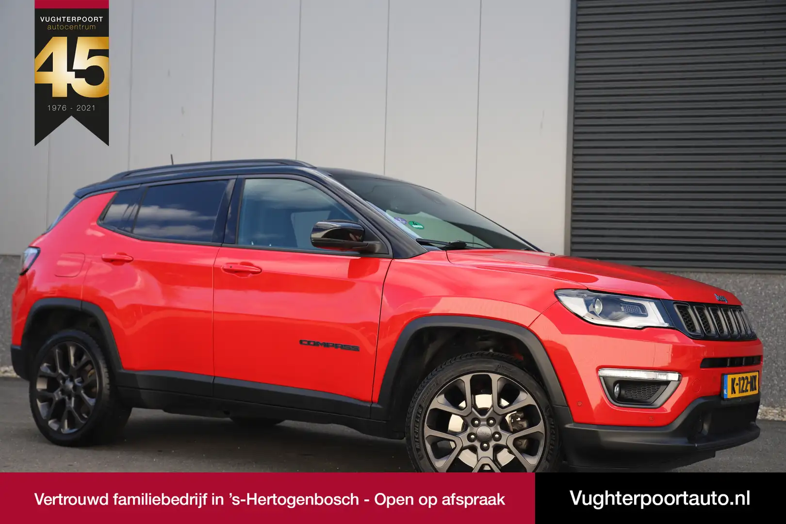 Jeep Compass 4xe 240pk/Phev-Hybrid/Pano-dak/Colorado Red/Trekha Rouge - 1
