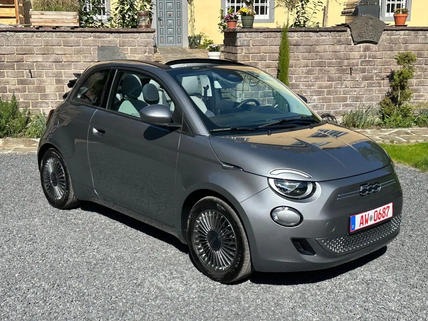 Fiat 500e Cabrio Icon 42kwH Garantie Carplay Grau - 2
