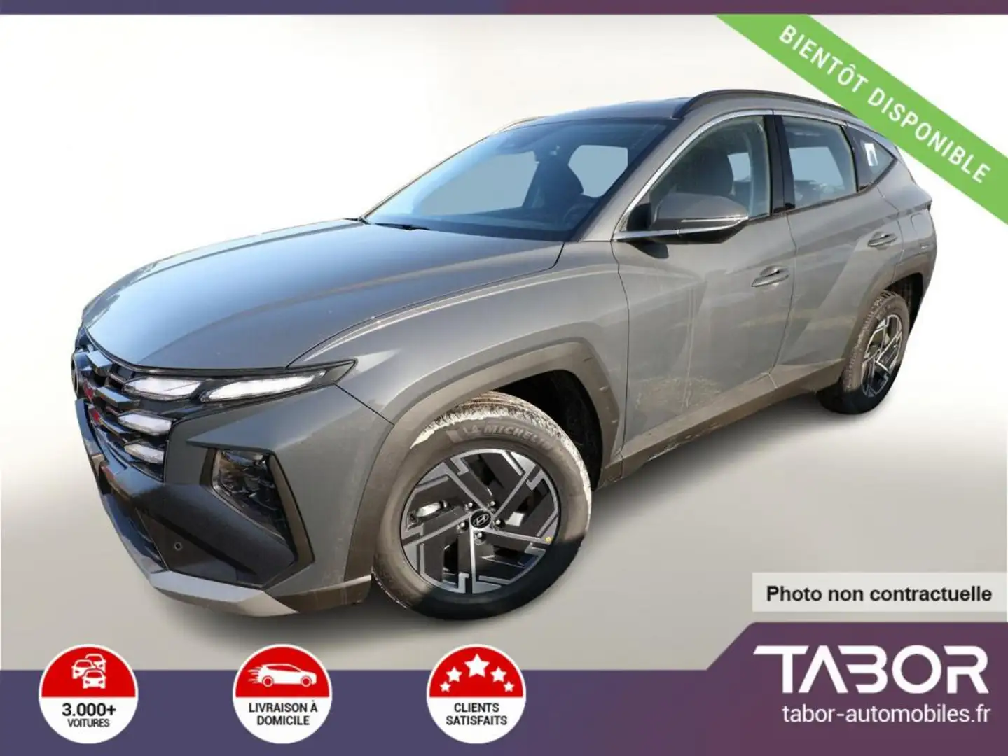 Hyundai TUCSON 1.6 HEV 215 N Line Matrix cam Gris - 1