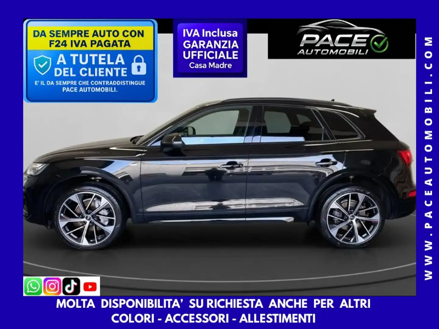 Audi Q5 40D S LINE S-LINE SLINE NAVI MATRIX LED 21" BLACK Nero - 1