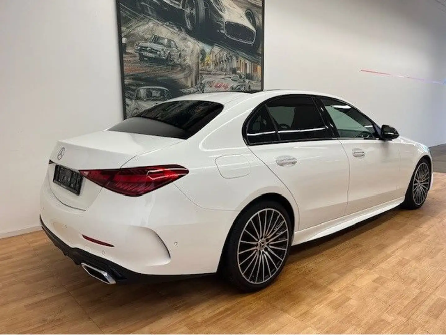 Mercedes-Benz C 300 d AMG-Line Pano Head-Up AHK Burmester Weiß - 2