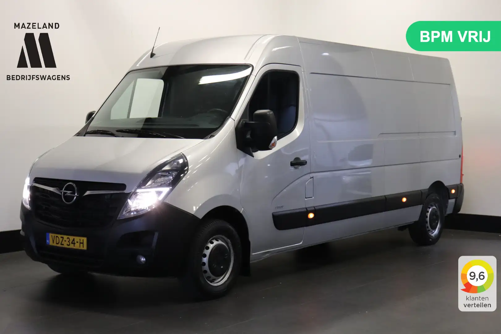 Opel Movano 2.3 Turbo 136PK L3H2 EURO 6 - AC/climate - Navi - Zilver - 1