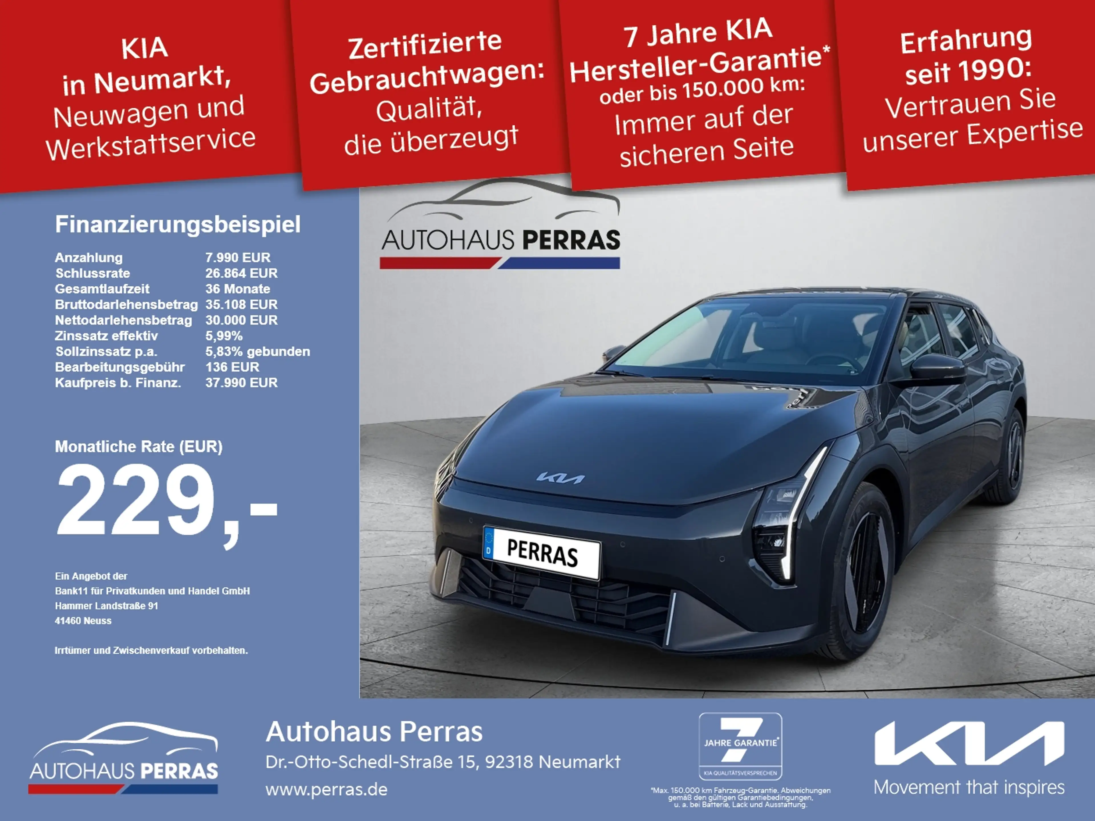 Kia EV4 81 FWD AIR WP DW Winterp.+LM+PDC+AUT+SpurH