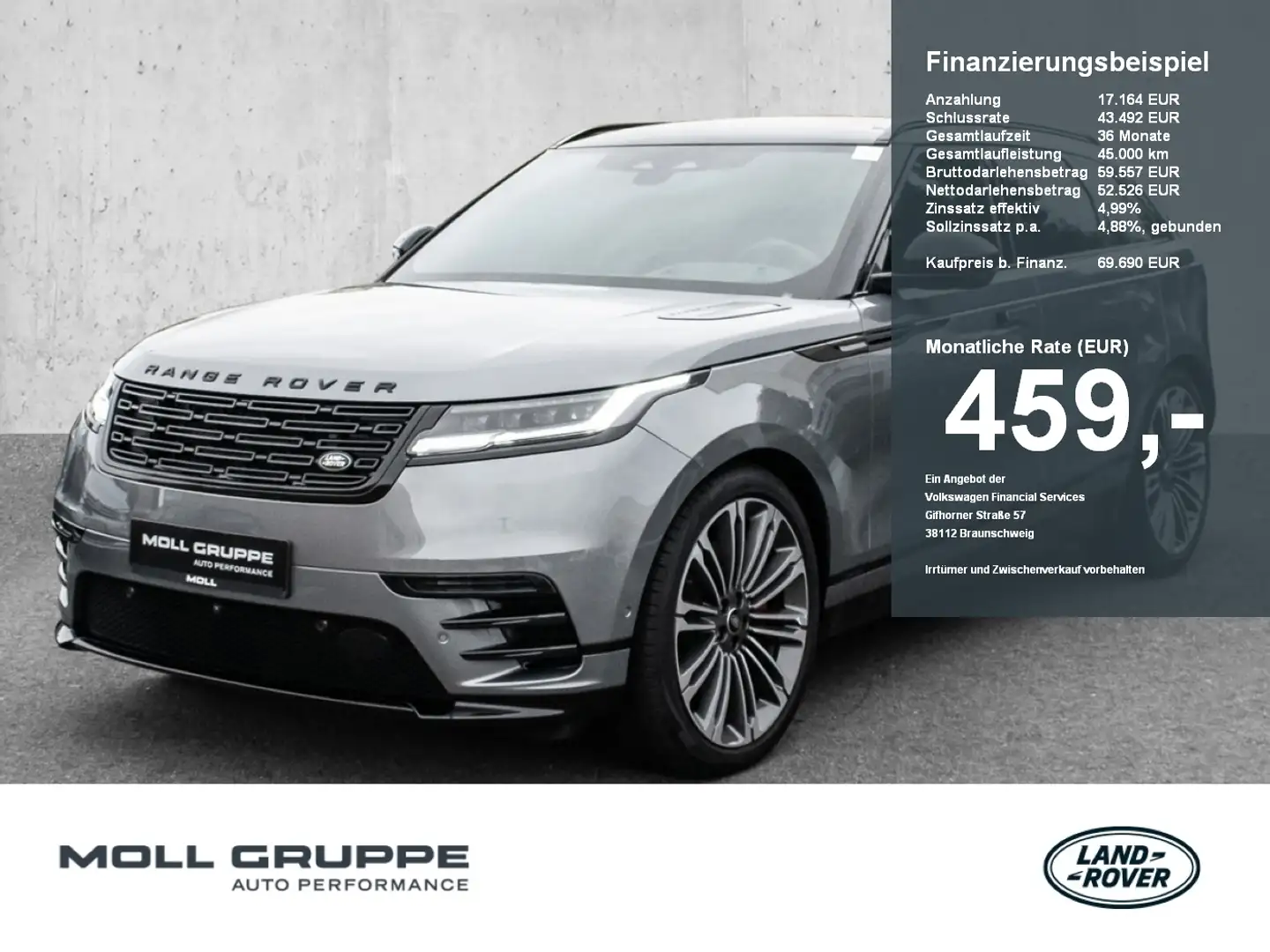 Land Rover Range Rover Velar P400 Autobiography Mild-Hybrid Autobiography Pano Grau - 1