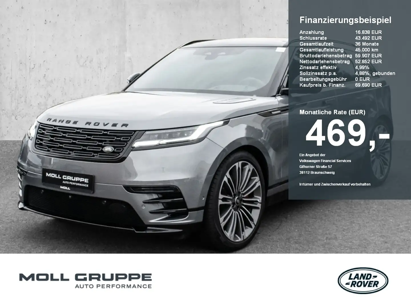 Land Rover Range Rover Velar P400 Autobiography Mild-Hybrid Autobiography Pano Gris - 1