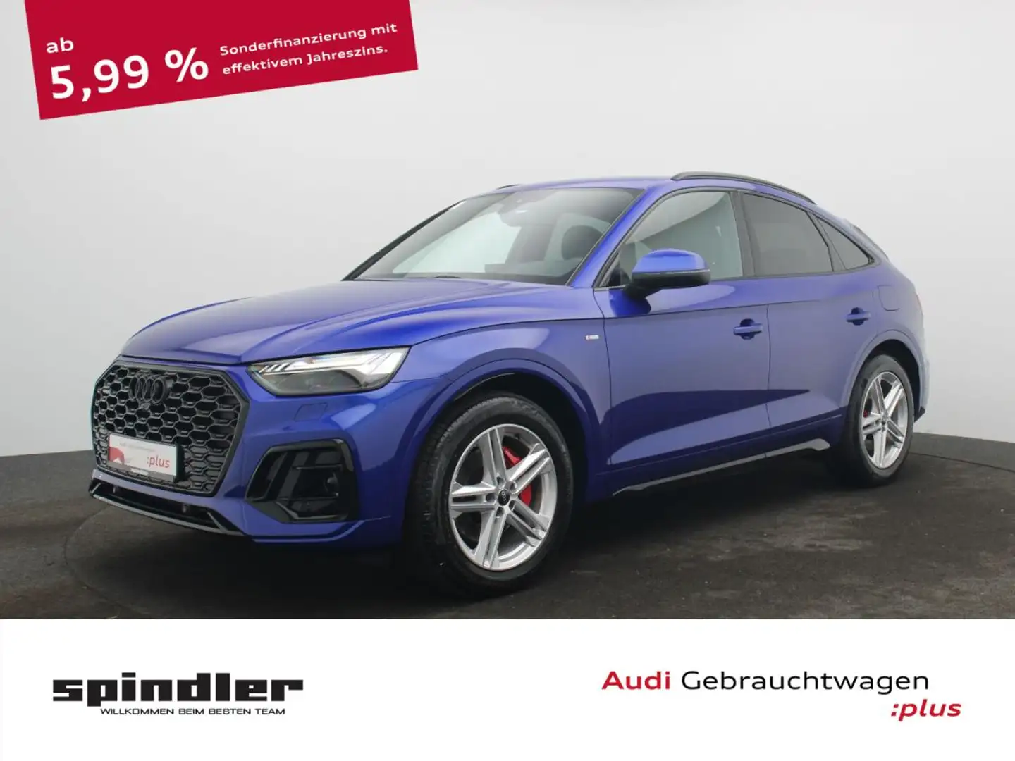 Audi Q5 Sportback 50 TFSIe quattro S-Line / Matrix Blau - 1