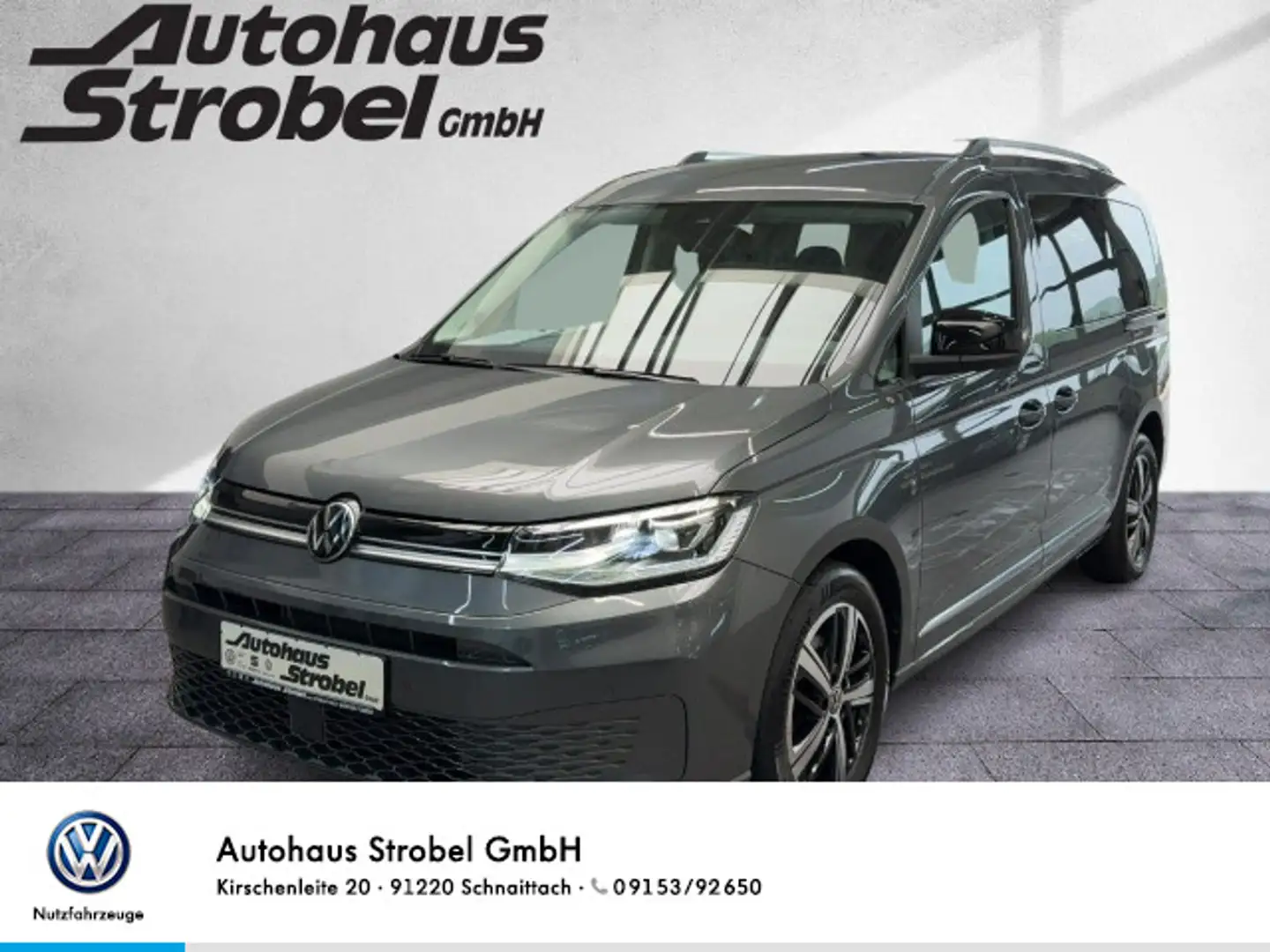 Volkswagen Caddy Life 2.0 TDI DSG Style 7-Sitze ACC Na Grau - 1