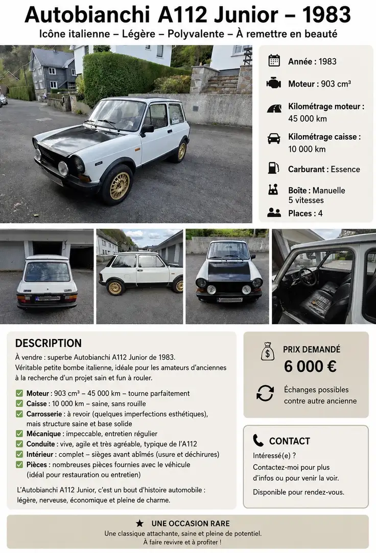 Autobianchi A 112 Junior - 1