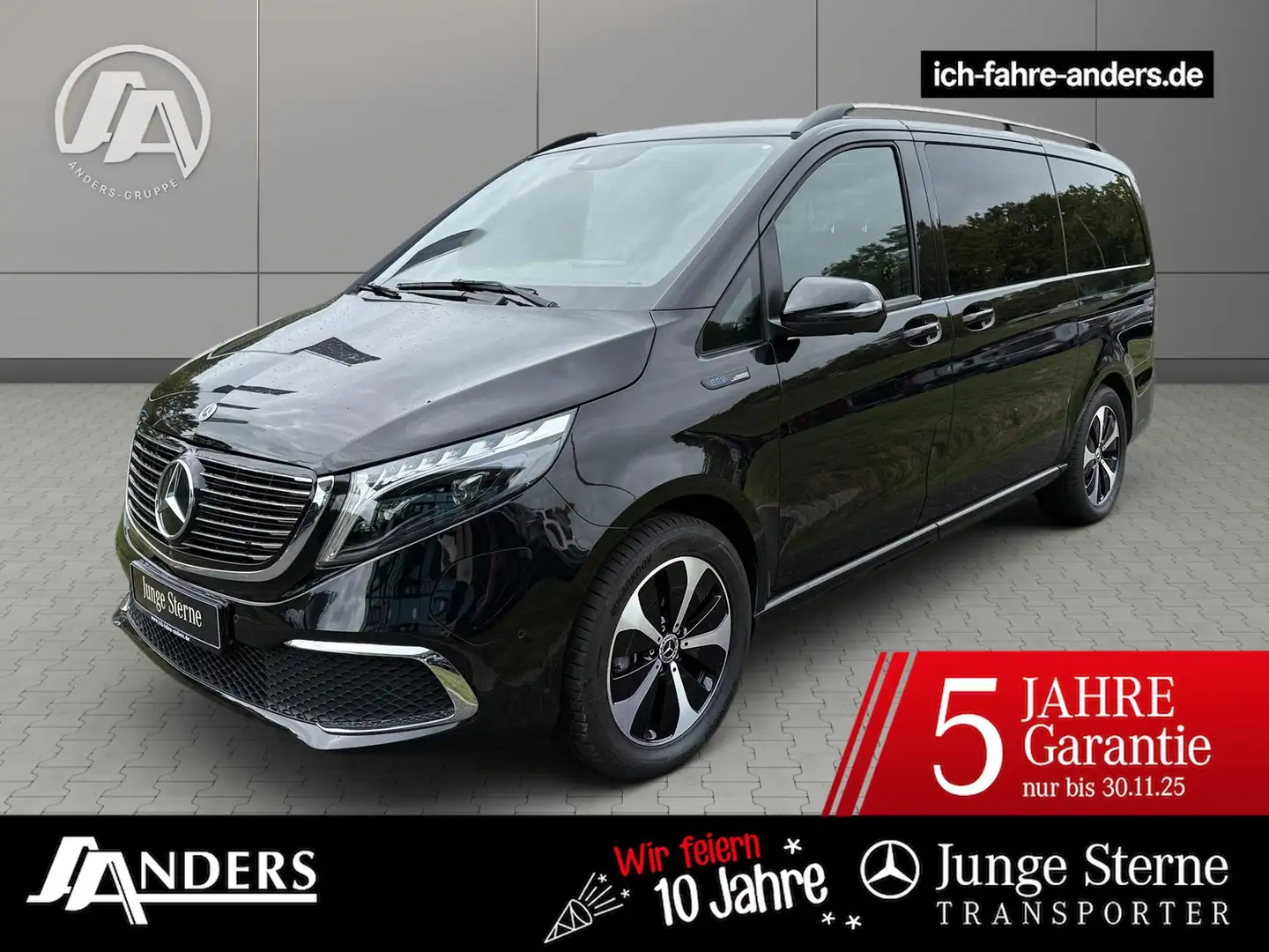 Mercedes-Benz EQV 300 AVANTGARDE Lang Airmatic*Tisch*Panorama Schwarz - 1