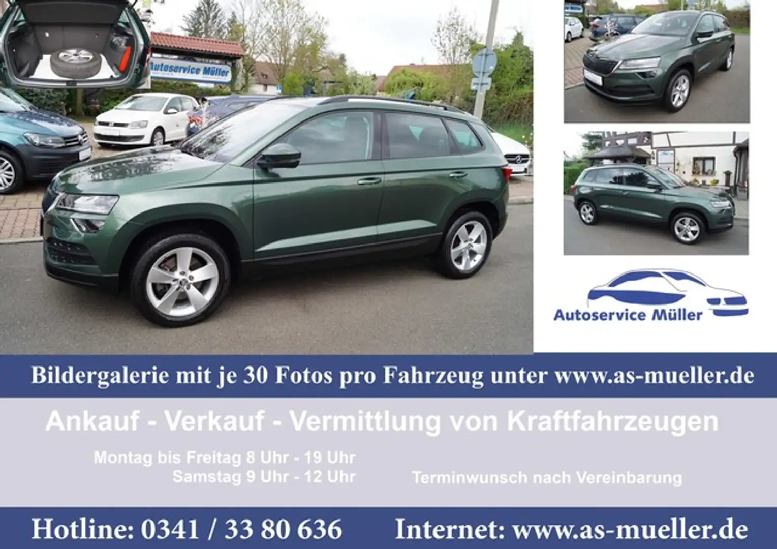 Skoda Karoq 1,5i 110kw SmartLink-Navi-PDC-LED-Sitzh-WR Vert - 1