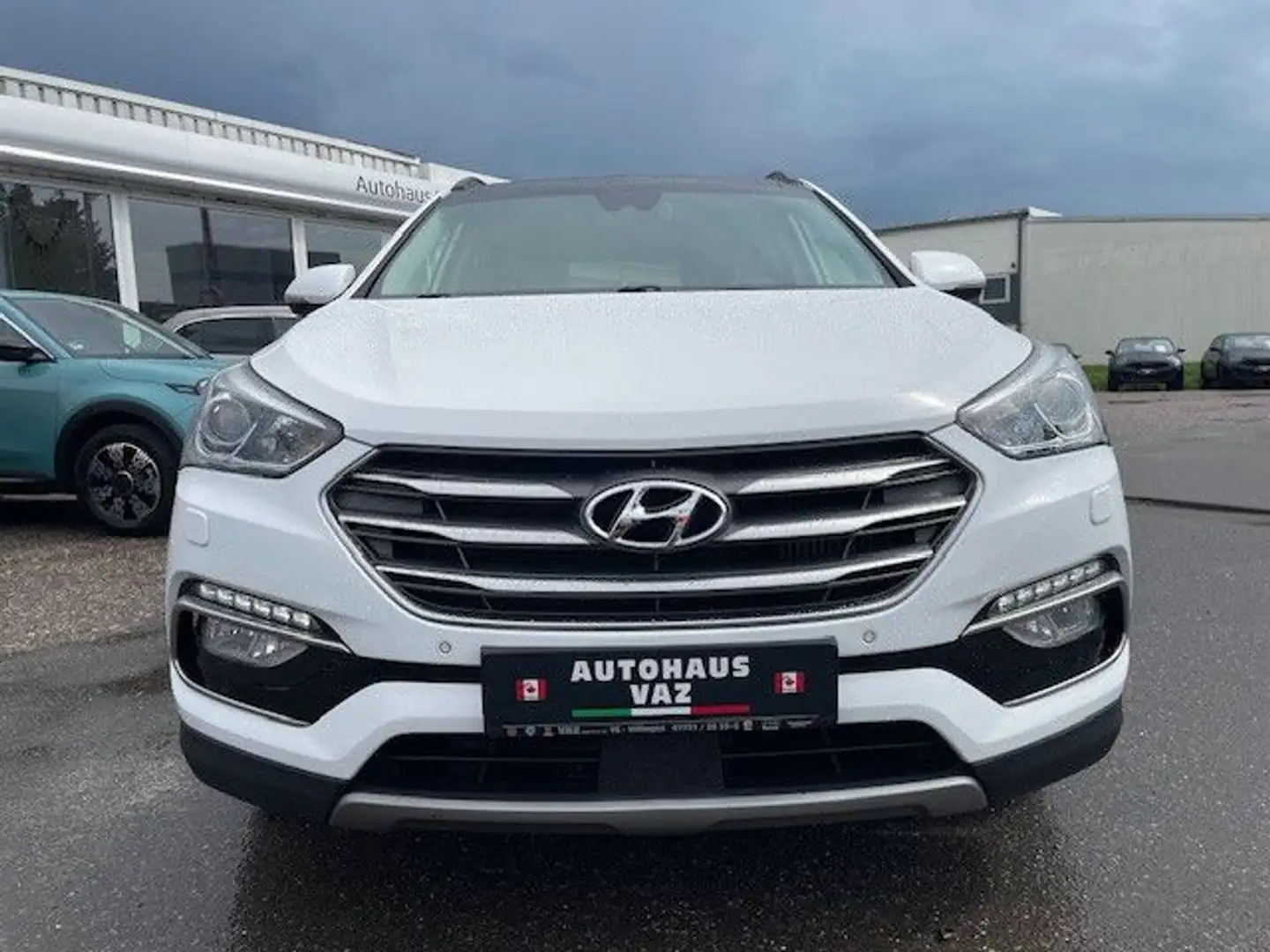 Hyundai SANTA FE blue Premium 4WD Autom. Diesel Weiß - 2