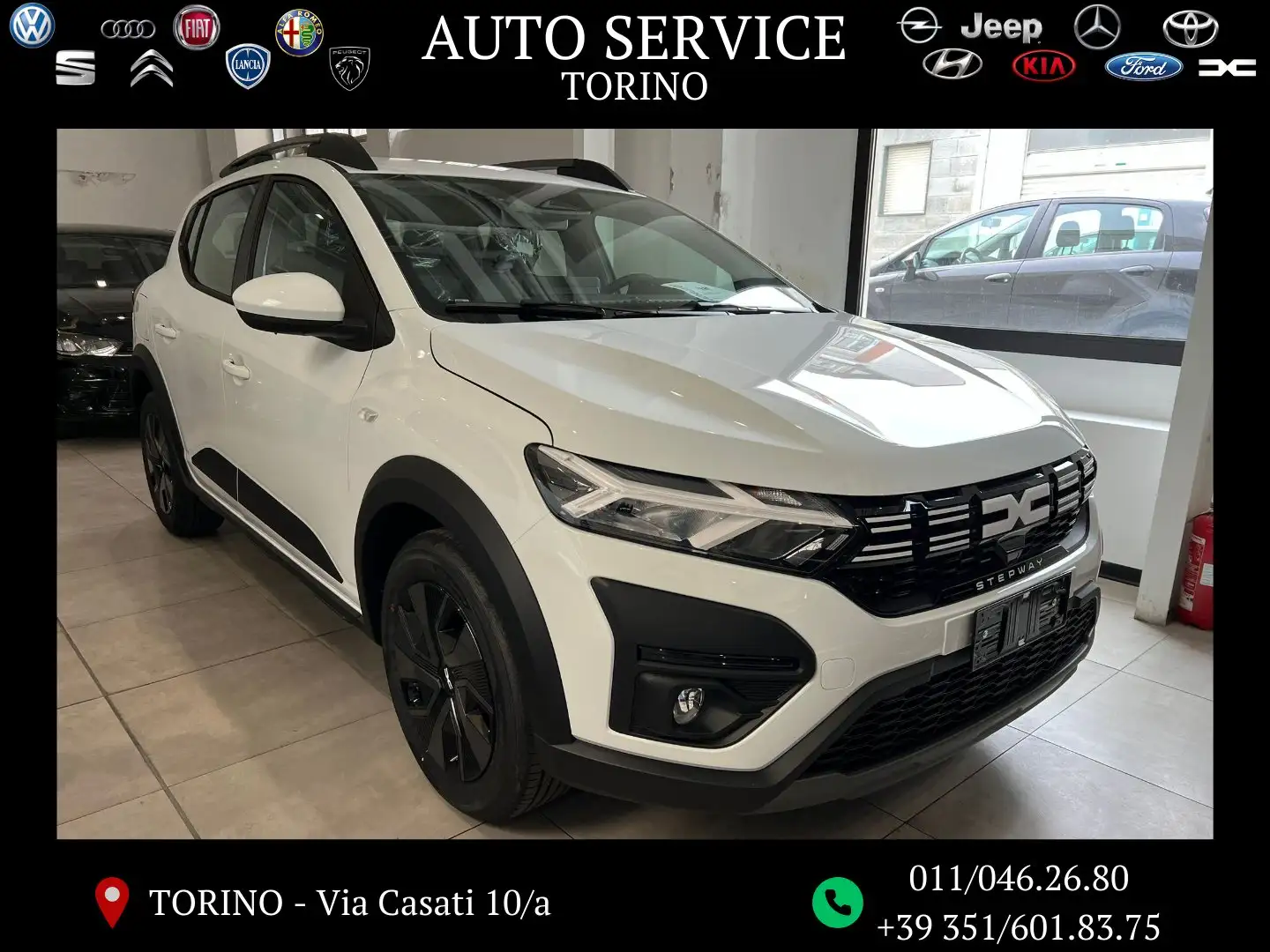 Dacia Sandero STEPWAY 1.2 ECO-G 120cv Expression NUOVA Weiß - 1