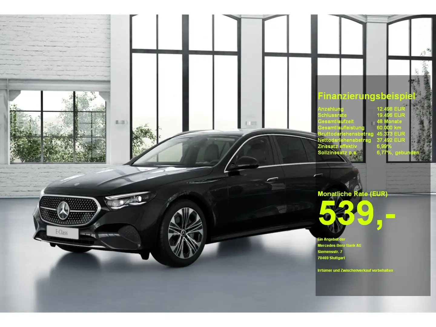 Mercedes-Benz E 300 de 4M T Avantg. AHK Distr. 360° DigitalLi. Schwarz - 1