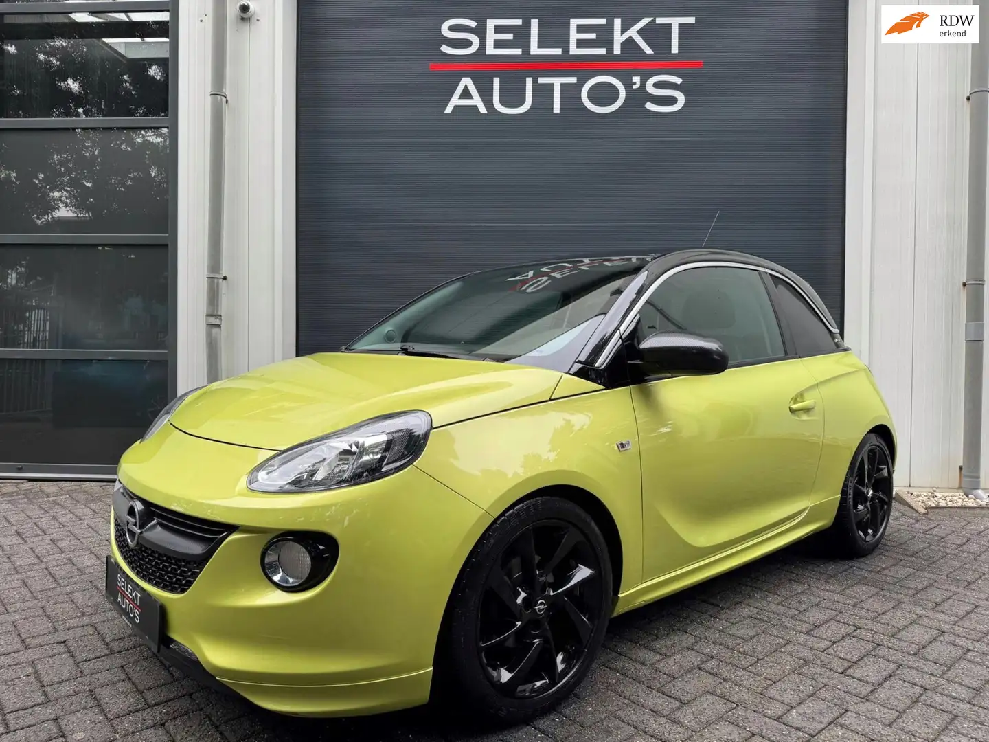 Opel Adam 1.4 Slam 101 Pk Climate/Cruise/Bluetooth/Leder/17 Geel - 1