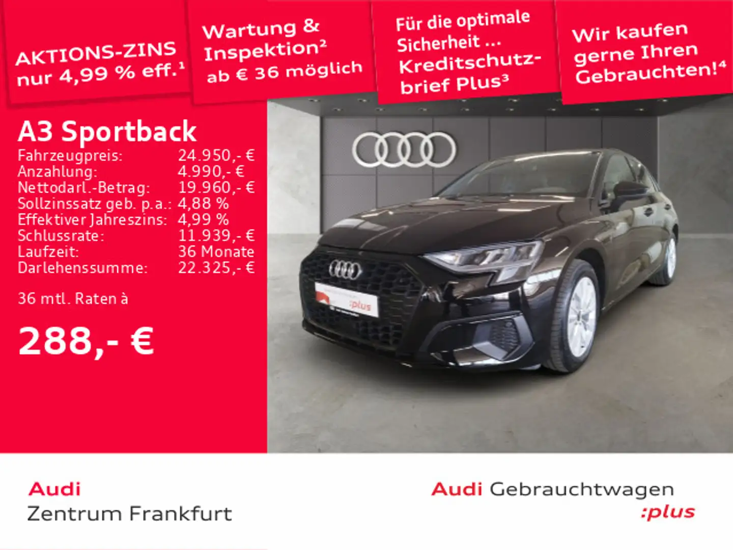 Audi A3 40 TFSI e S tronic LED DAB Tempomat Schwarz - 1