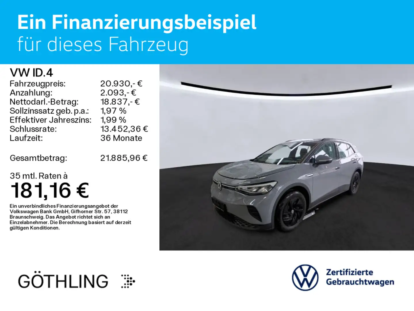 Volkswagen ID.4 Pure *Navi*Wärmepumpe*LED*Infotainment* Gris - 2