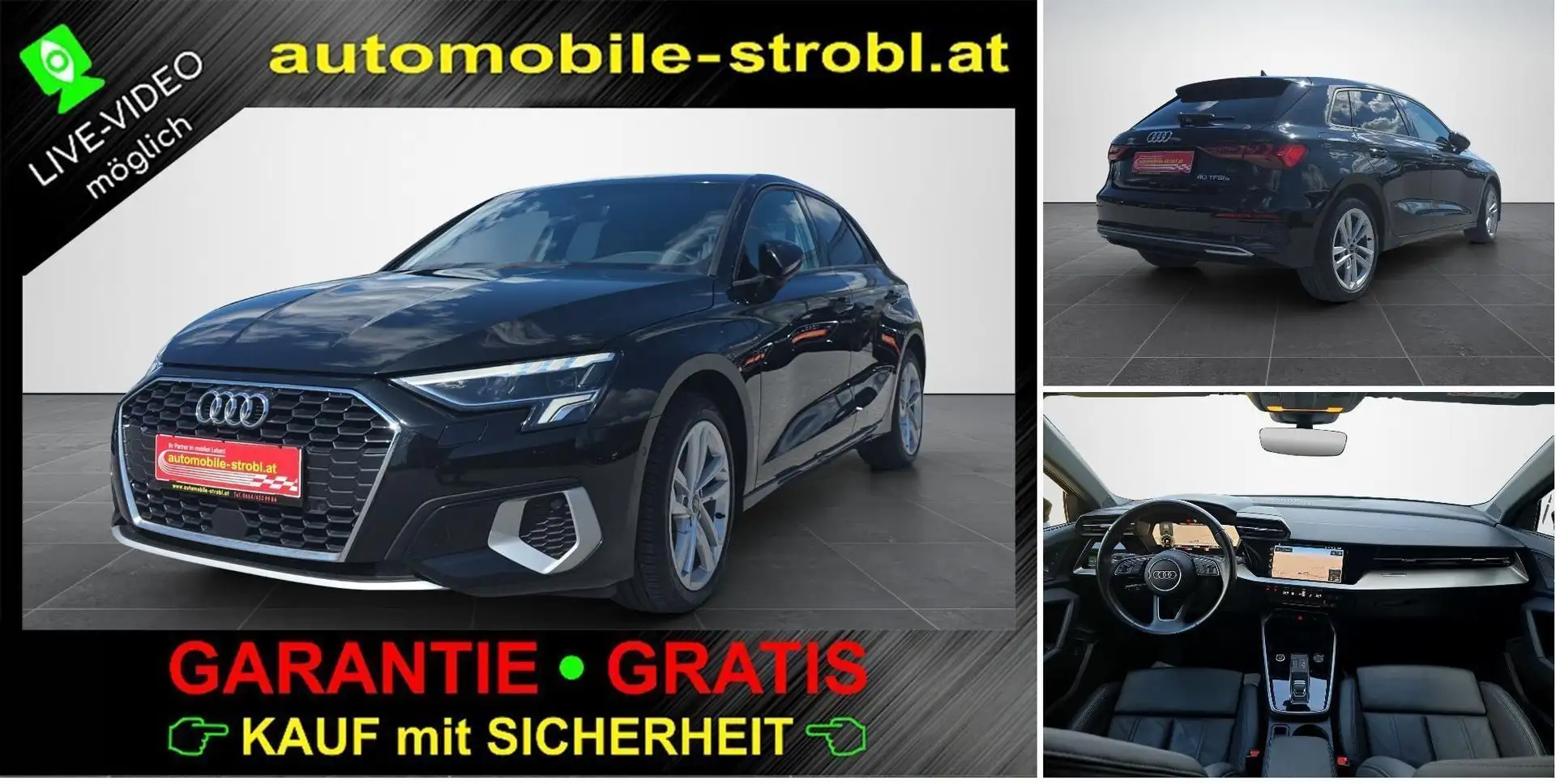 Audi A3 40 TFSI e-tron adv. Virt.C LED GARANTIE Nero - 1