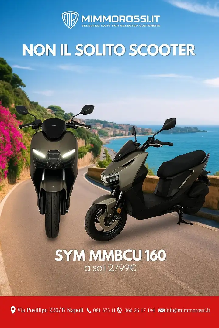 SYM MMBCU MAMBA 160 NUOVO KM0 OFFERTA SPECIALE Grigio - 1