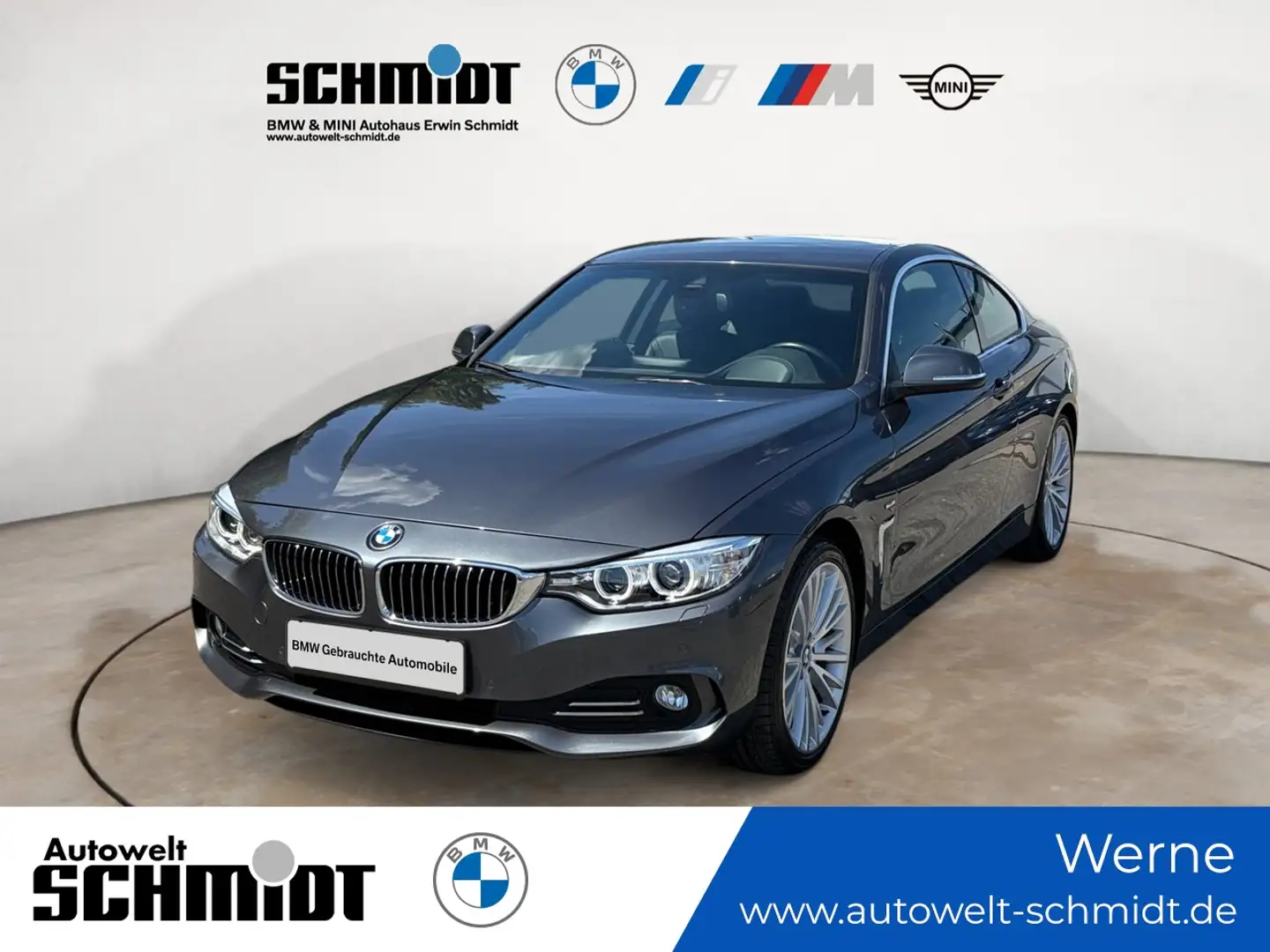 BMW 420 d Coupe + 1.HAND + GARANTIE Grigio - 1