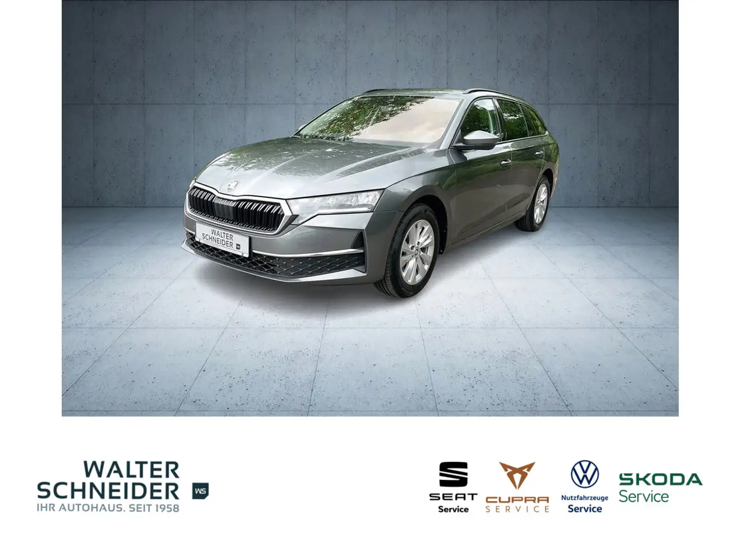 Skoda Octavia Combi 1,5 TSI DSG Selection Navi LED SHZ Grau - 1