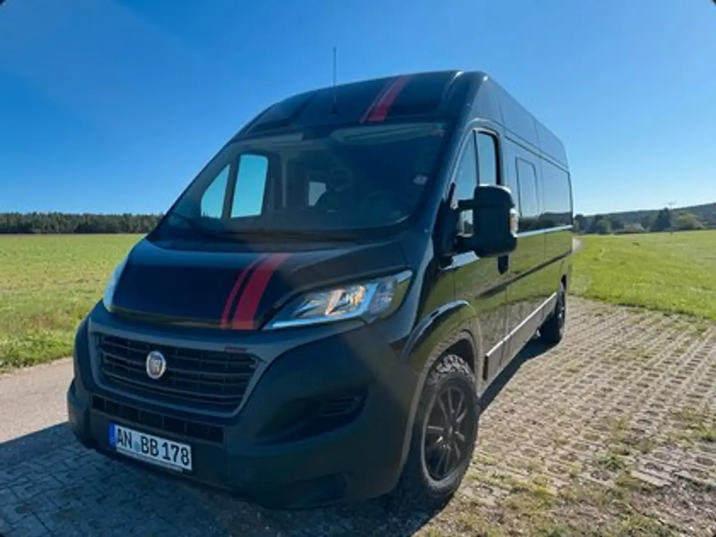 Fiat Ducato Camper Renntransporter Kastenwagen Wohnmobil Schwarz - 1