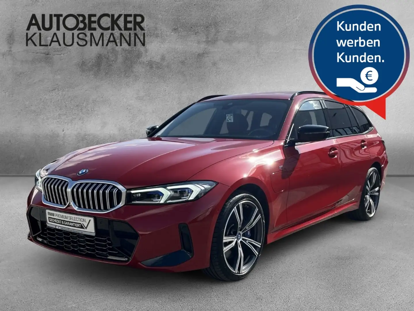 BMW 330 e Touring AUTOMATIK M SPORT 19''LC PROF AHK PARKEN Rot - 1