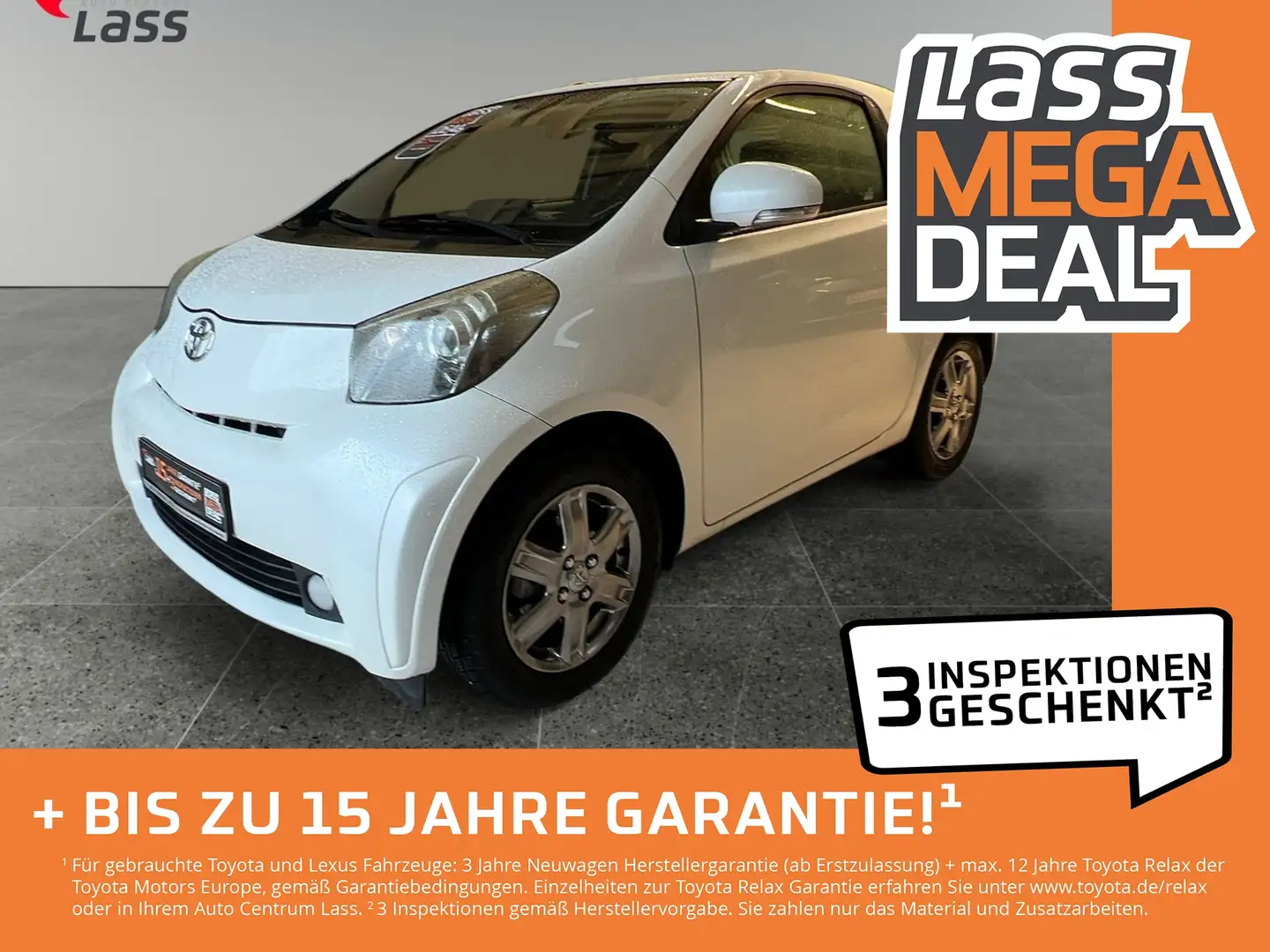 Toyota iQ 1.0 + KeyLess KlimaA LM SoundSys Weiß - 1