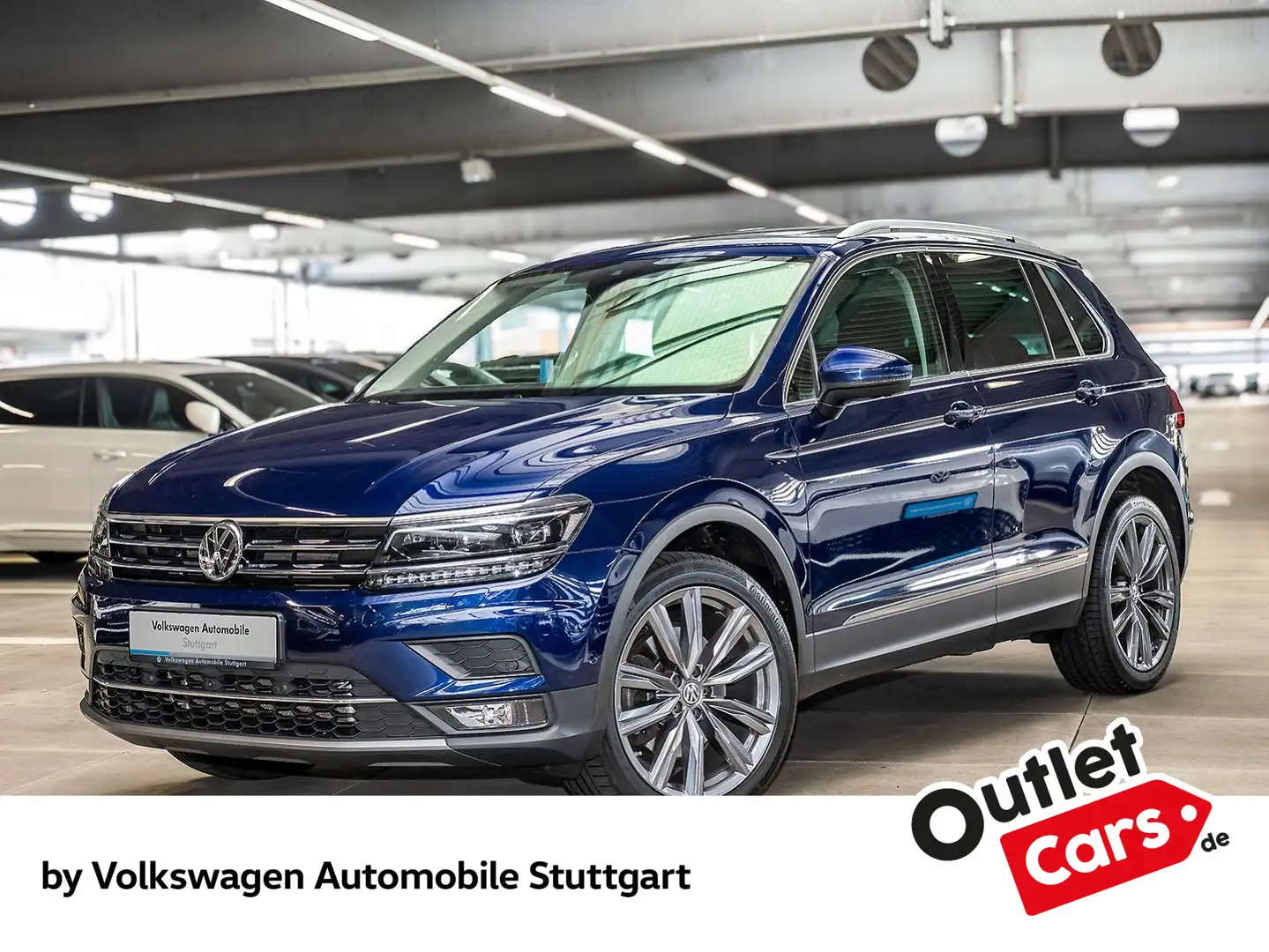 Volkswagen Tiguan 2.0 TDI Highline DSG Navi AHK Kamera Blau - 1