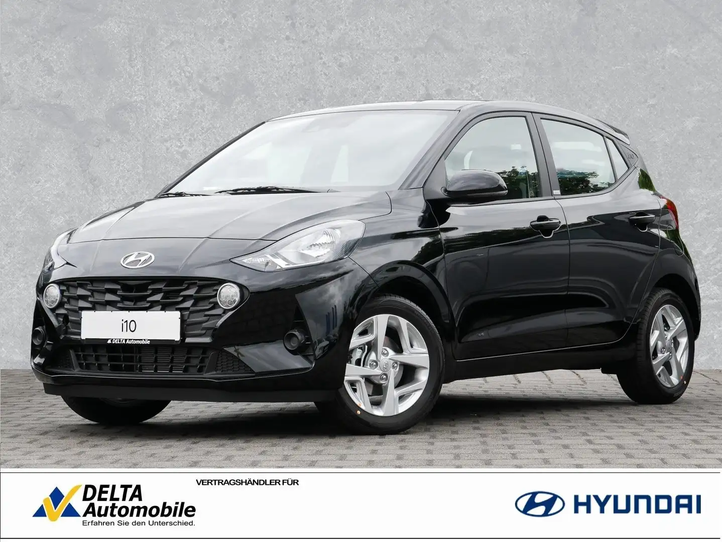 Hyundai i10 1.2 84PS A/T Trend Navi Kamera Carplay Schwarz - 1
