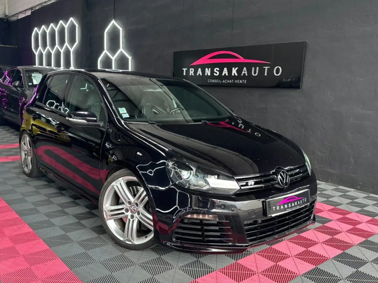 Volkswagen Golf VI R Ph 2 4Motion 270 ch 2.0 TSi DSG6 SIÈGES F1 ~  Noir - 1