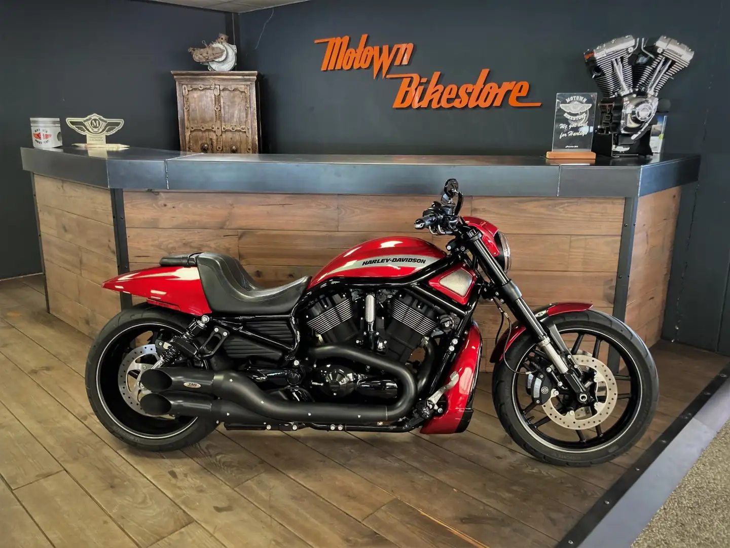 Harley-Davidson Night Rod VRSCDX Special Red Sunglo TAB Exhaust 9.353Km Nieu Rood - 1