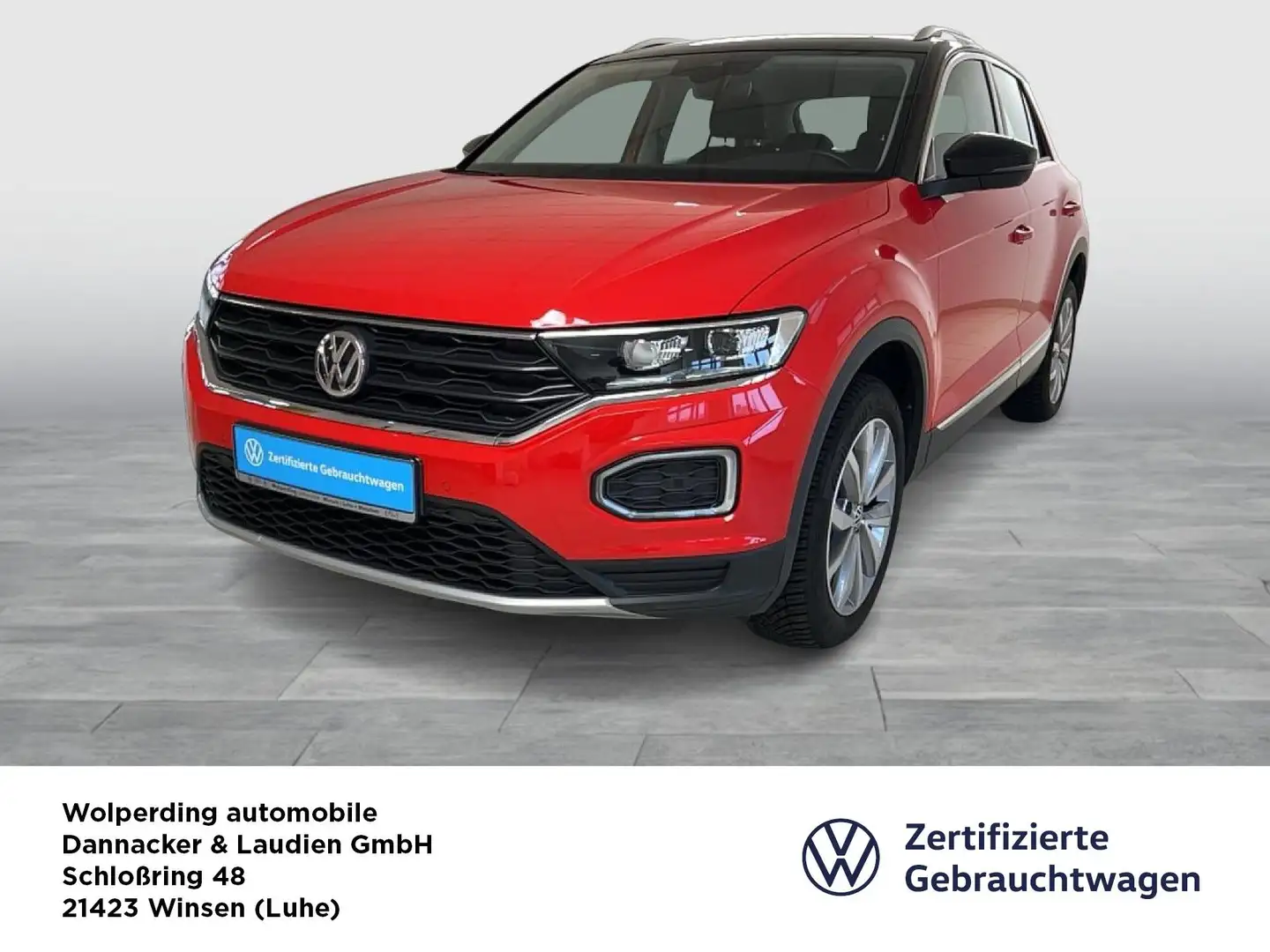 Volkswagen T-Roc 1.5 TSI DSG Style Navi LED Klima el. Fenster Rot - 1