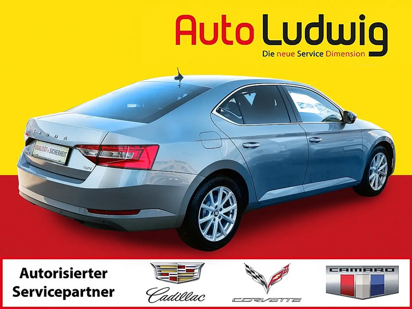 Skoda Superb 2.0 TDI 4x4 Ambition DSG *LED*PDC*SHZ*TEMPOMAT* Gris - 2