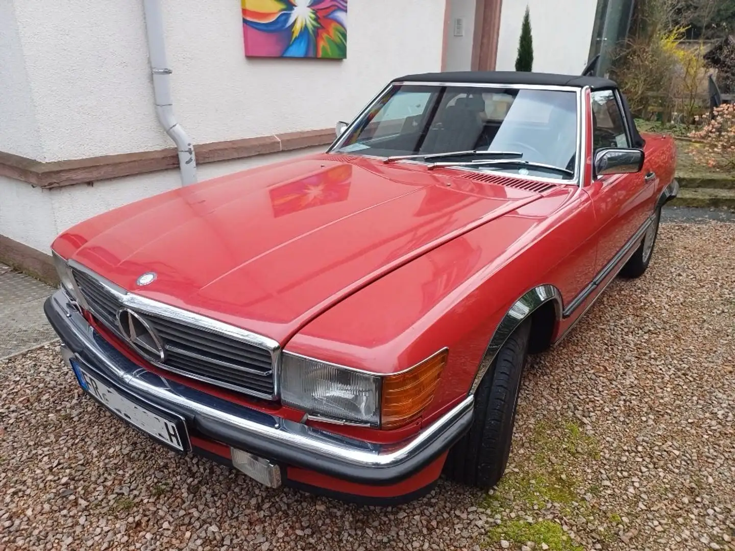 Mercedes-Benz SL 420 R107 Cabriolet Červená - 1