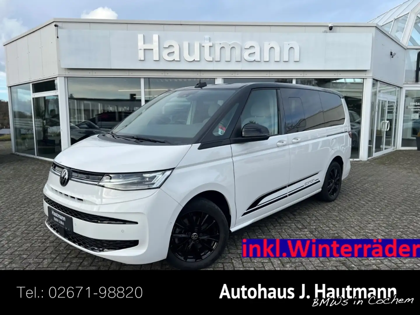 Volkswagen T7 Multivan Edition lang +AHK+ACC+MATRIX+RFK+ Weiß - 1
