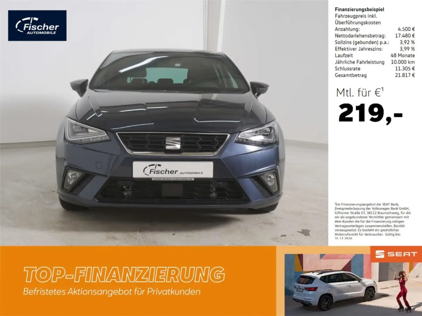 SEAT Ibiza 1.0 TSI FR Grau - 1