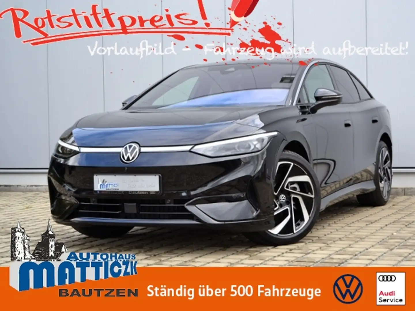 Volkswagen ID.7 Pro VOLL/MATRIX/PANORAMA/NAVI-PRO/HEAD-UP/EXTER.+ Schwarz - 1